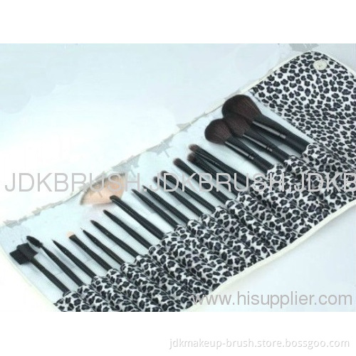 18pcs Leopard Professional Make Up Brush Set 